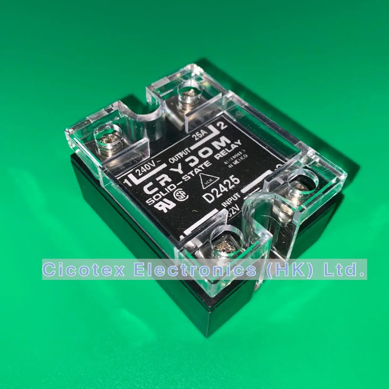 D2425 SSR RELAY SPST-NO 25A 24-280V HD2425 240V SOLID-STATE-RELAY INPUT 3-32V D-2425 240D25-17 240D 25-17 240D2517