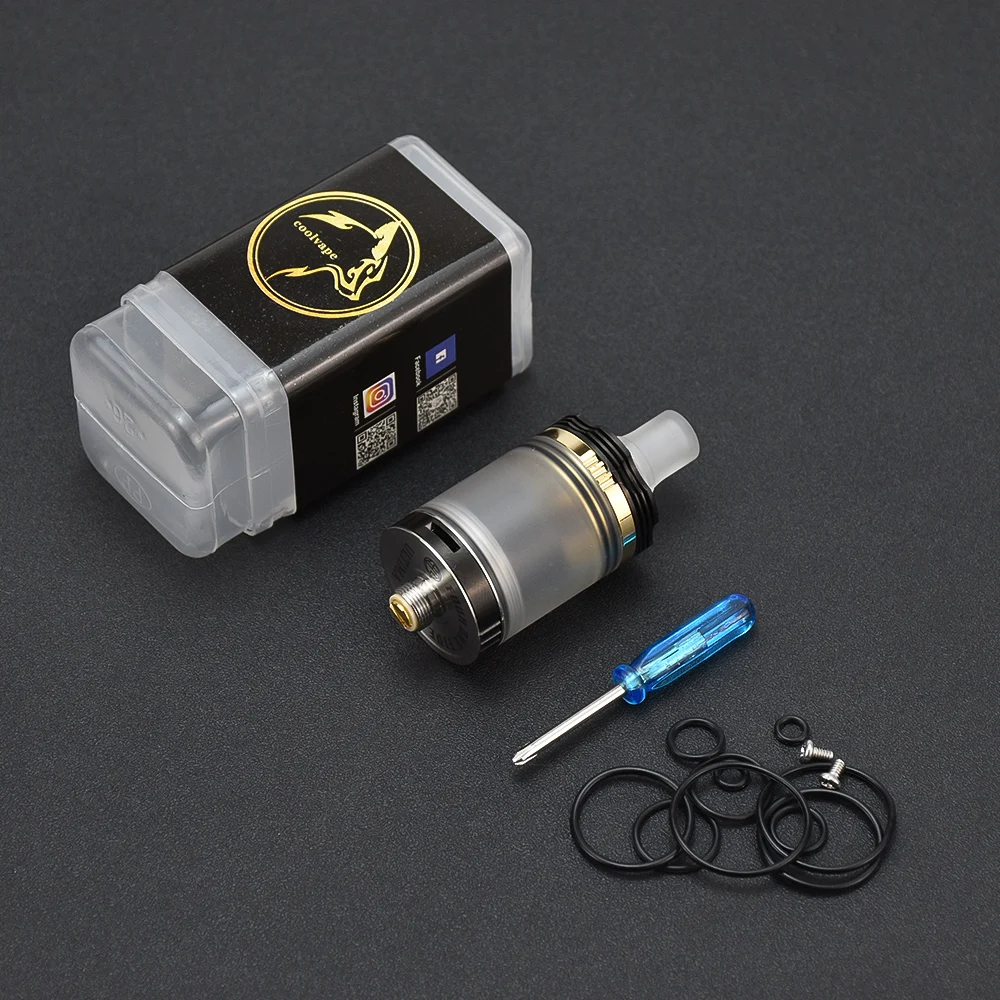 Coolvape 415 MTL RTA Atomizer 22mm średnica 4.5ml pojedyncza cewka zbiornik do odbudowy vs kayfun lite plus 2021 mtl / Zeus Rta X Mesh