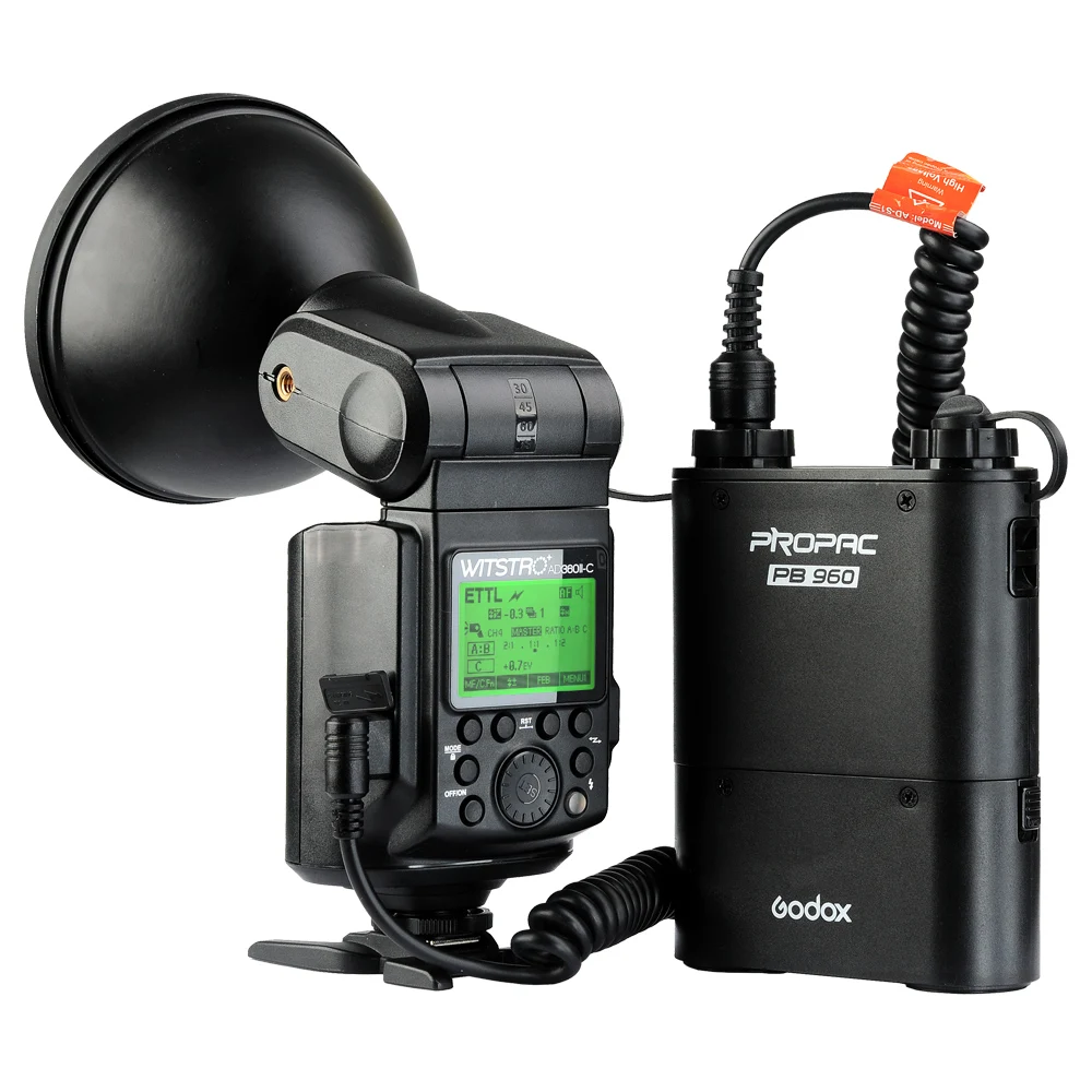 

Godox Witstro AD360II-N 360W GN80 E-TTL Flash Speedlite & PB-960 Lithium Battery Battery pack for Nikon