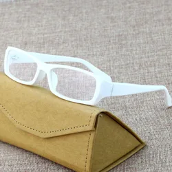 Rectang White Black Reading Glasses Male Women Vintage Small Face Eyeglasses with Prescription Anti Blue Light glasses Fake