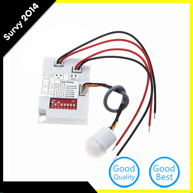 Plastic Intelligent Light Body Sensor IR Module Motion Sensing Switch DC 8-30V diy electronics