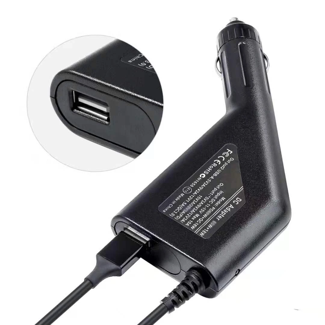 19V 3.42A 20V 3.25A 65W Universal Car Charger USB Type C Laptop Power Supply Adapter for Hp Asus Acer Dell Lenovo Car PC Charger