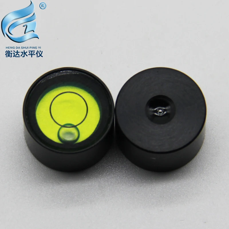 High-precision horizontal bubble Round metal bubble level 15*10