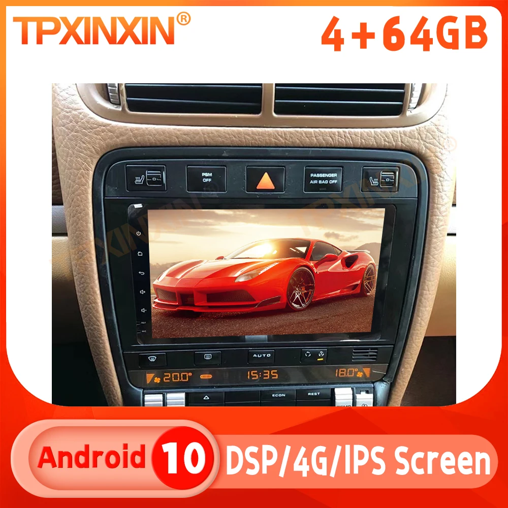 

For Porsche Cayenne 2006-2010 Android 10.0 Car Radio Multimedia Player GPS Navigation Auto Stereo Recoder Head Unit DSP Carplay