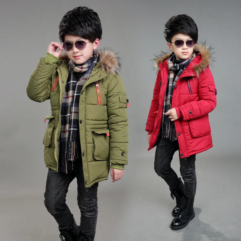 Kids Coat 2024 Autumn Winter Boys Jacket for Boys Children Clothing Hooded Outerwear Teen Boy Clothes 4 5 6 7 8 9 10 12 14 Years