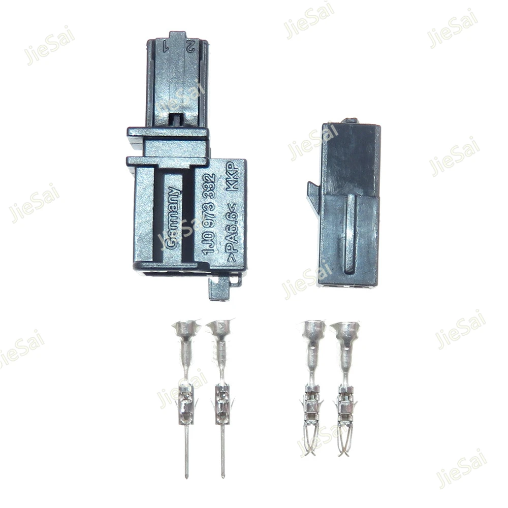 2 Pin 1J0973332 Automobile Trunk Light Male Female Plug 1.5 Series 1J0973119 Electric Wire Connector For VW Audi