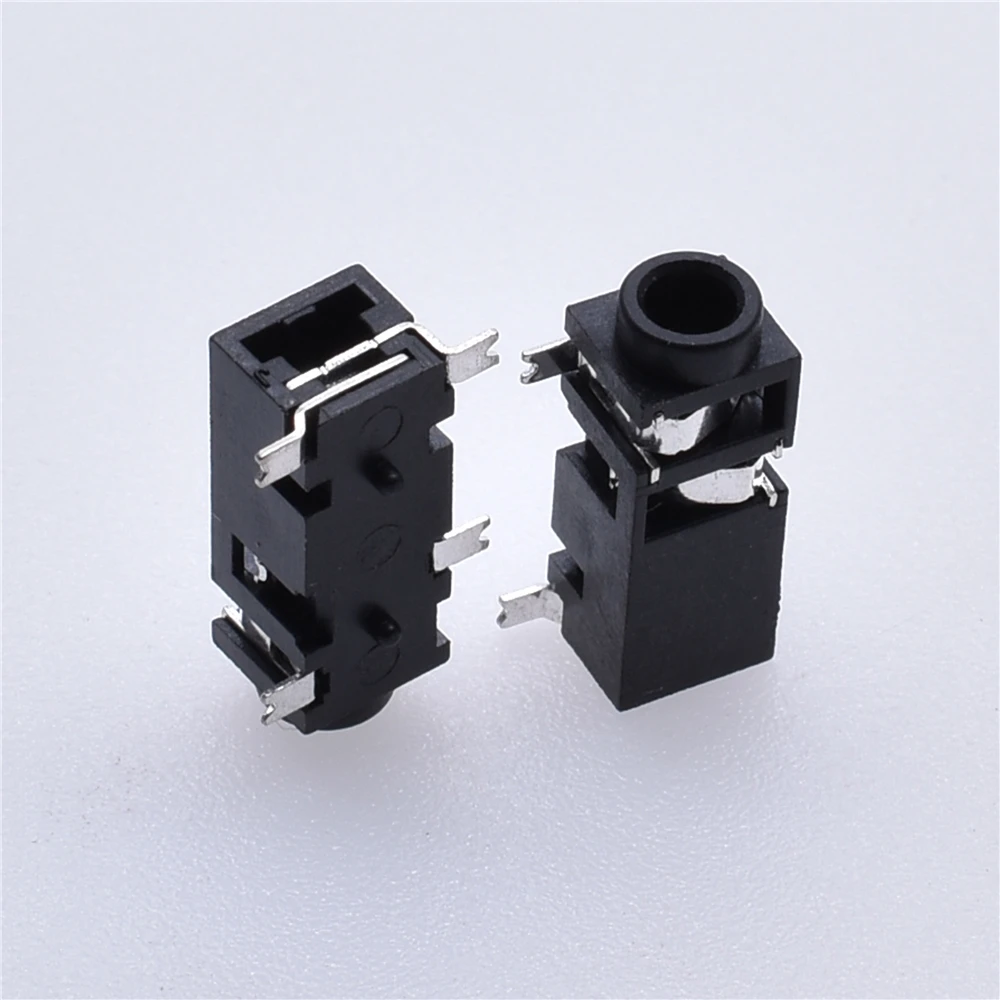 PJ-208 2.5mm earphone socket 2.5 Phone jack connector 4 pin dip Headphone Jack 3 pin Audio socket connector Good quality 0.5A30V