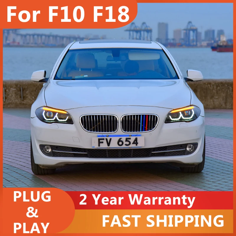 

Автомобильные аксессуары для фар для BMW F10 F18 2011-2017 535i 525i 530i 520i M5, головные лампы DRL, объектив проектора, автомобильные аксессуары