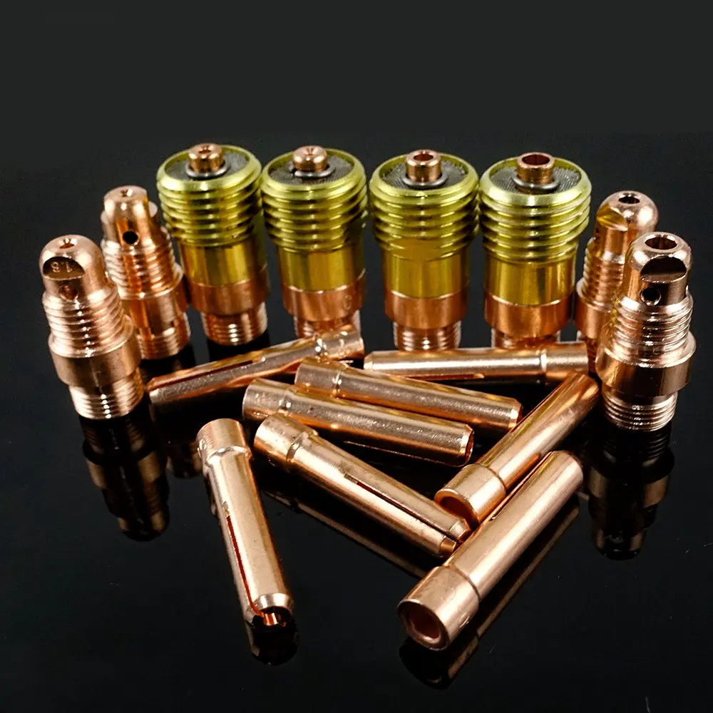 Imagem -05 - Tig Soldagem Tocha Stubby Gás Lente Copo de Vidro Kit de Peças Sobressalentes Acessórios Práticos Duráveis Wp17 Wp18 Wp26 10 49 Pcs