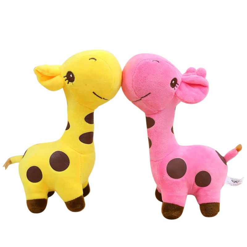 18*8CM New Kawaii Plush Giraffe Stuffed Animal Cartoon Doll Soft Cute Plush Funny For Kid Baby Children\'s Birthday Gift Toy