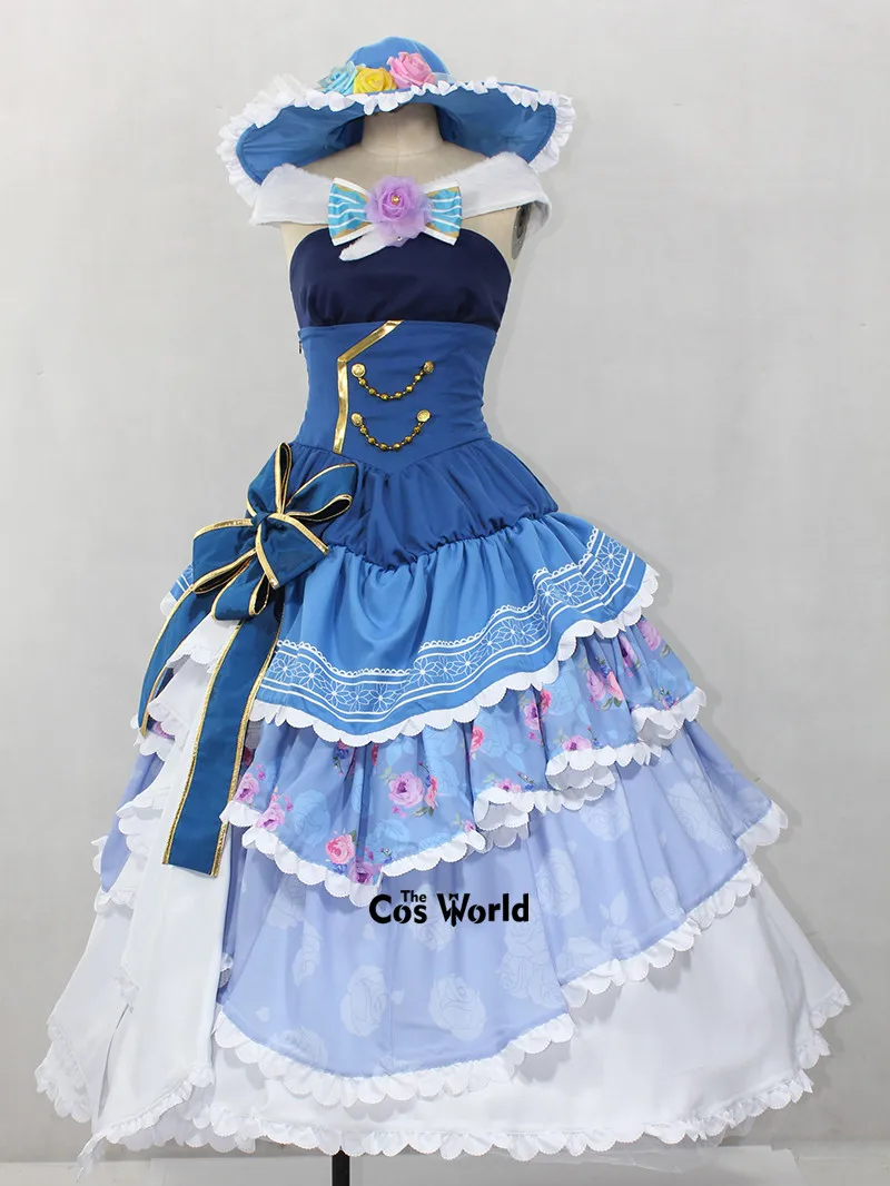 Love Live Ayase Eli Dancing Party Ball Gown Dresses Outfit Anime Customize Cosplay Costumes image 2