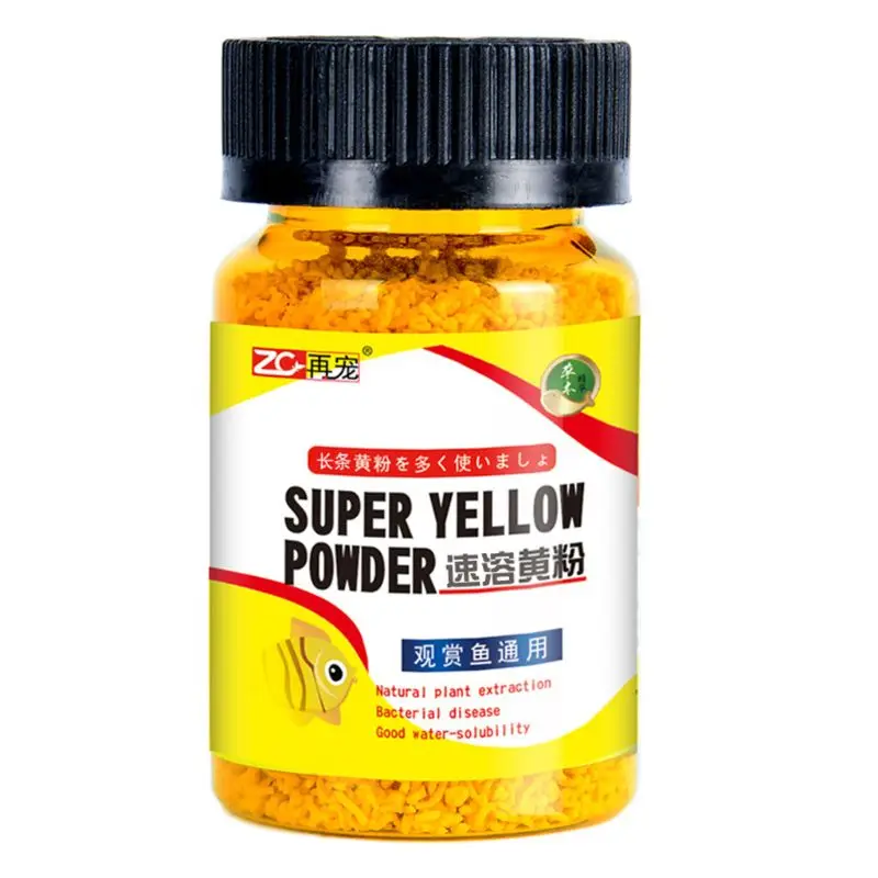 Aquarium Fish Instant Yellow Powder For Ornamental Fish Prevent For Injured