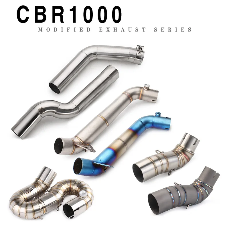

For CBR1000 Slip-on Motorcycle Exhaust Muffler Middle Link Pipe For Honda CBR1000RR CBR 2008 2009 2010 2011 2013 2014 2015 2016
