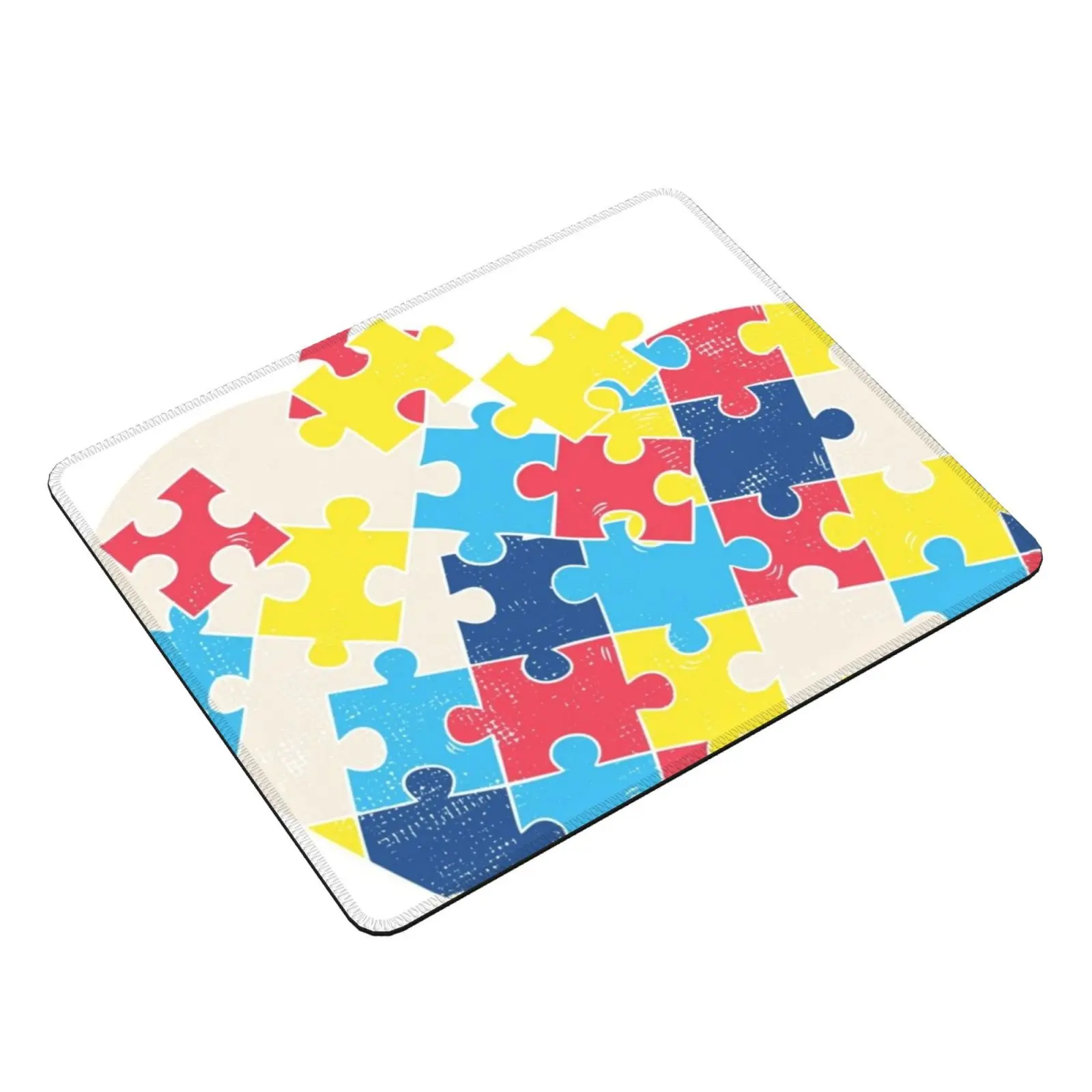 Love Autism Awareness Puzzle Pieces Gift Design Idea Product Mouse Pad DIY Print Cushion Gift Design Idea