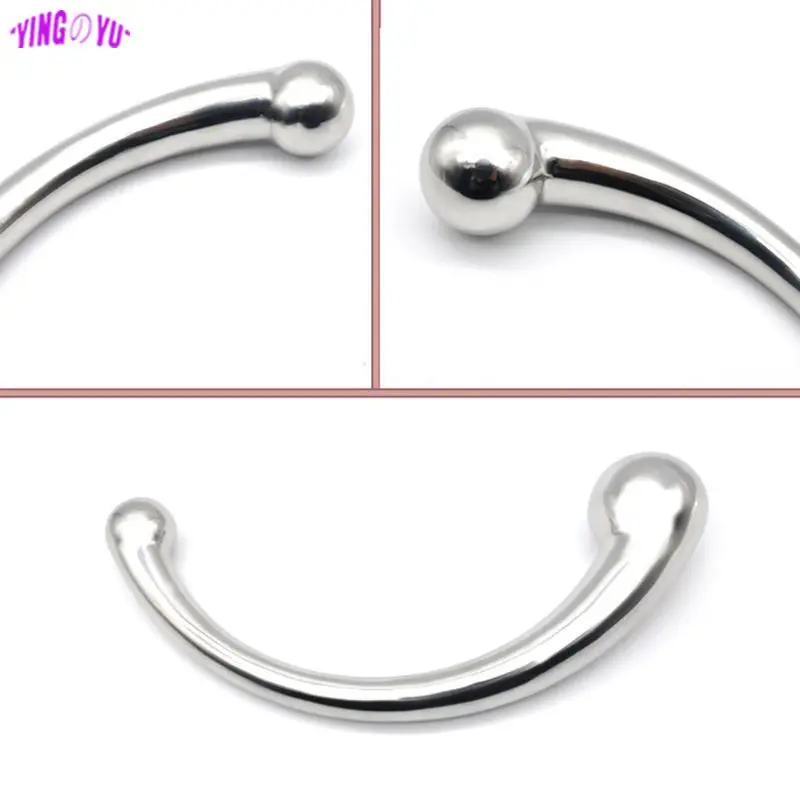 Double Ended Stainless Steel G Spot Wand Massage Stick Pure Metal Penis P-Spot Stimulator Anal Plug Dildo Sex Toy For Women Men - Image 6