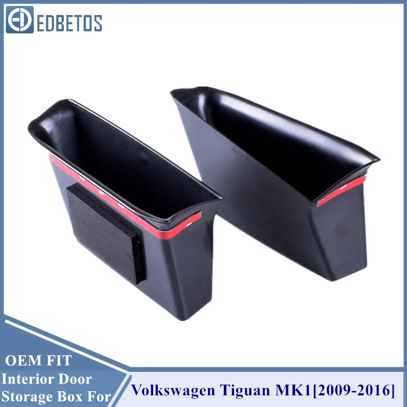 For Volkswagen VW Tiguan MK1 Accessorries Interior Door Storage Box ABS Storage Box 2009 2010 2011 2012 2013 2014 2015 2016