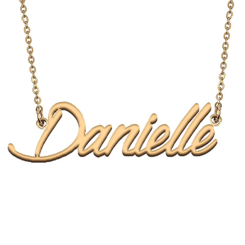 

Danielle Custom Name Necklace Customized Pendant Choker Personalized Jewelry Gift for Women Girls Friend Christmas Present