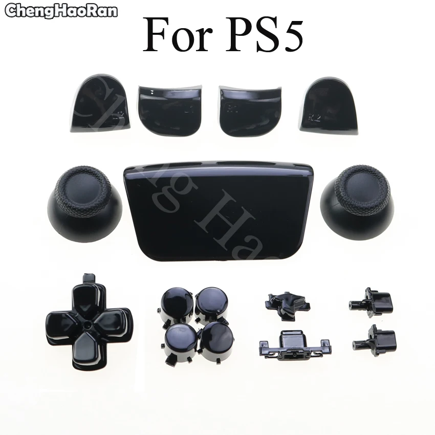 ChengHaoRan 1set per Controller galvanico PS5 parti del Gamepad Joystick Touch Pad Cover pulsante di attivazione accessori per pulsanti Dpad