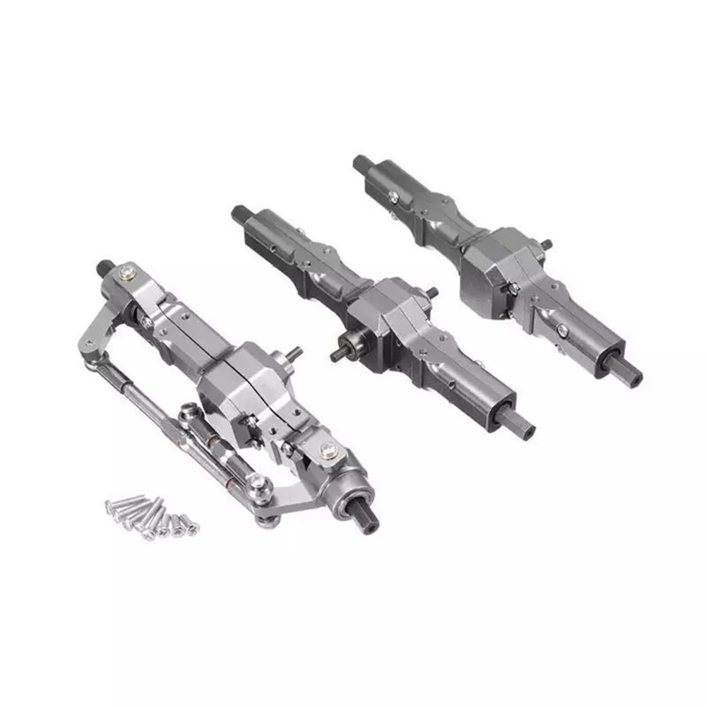 Metal Front & Center & Rear Bridge Assembly for WPL B14 B24 B16 B36 C14 C14 C24 C34 C44 1/16 Truck RC Car