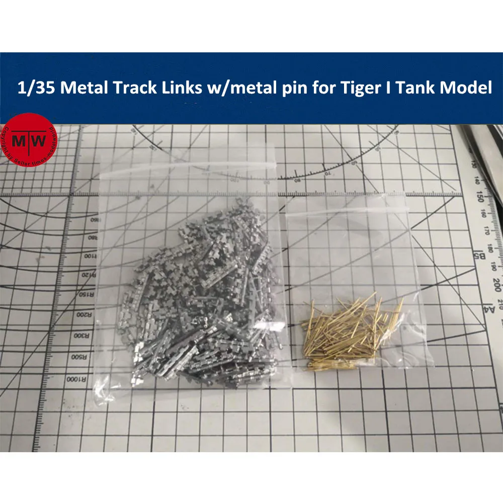 1/35 Scale Metal Track Links for German Tiger 1w/metal pin Tank Model Kit