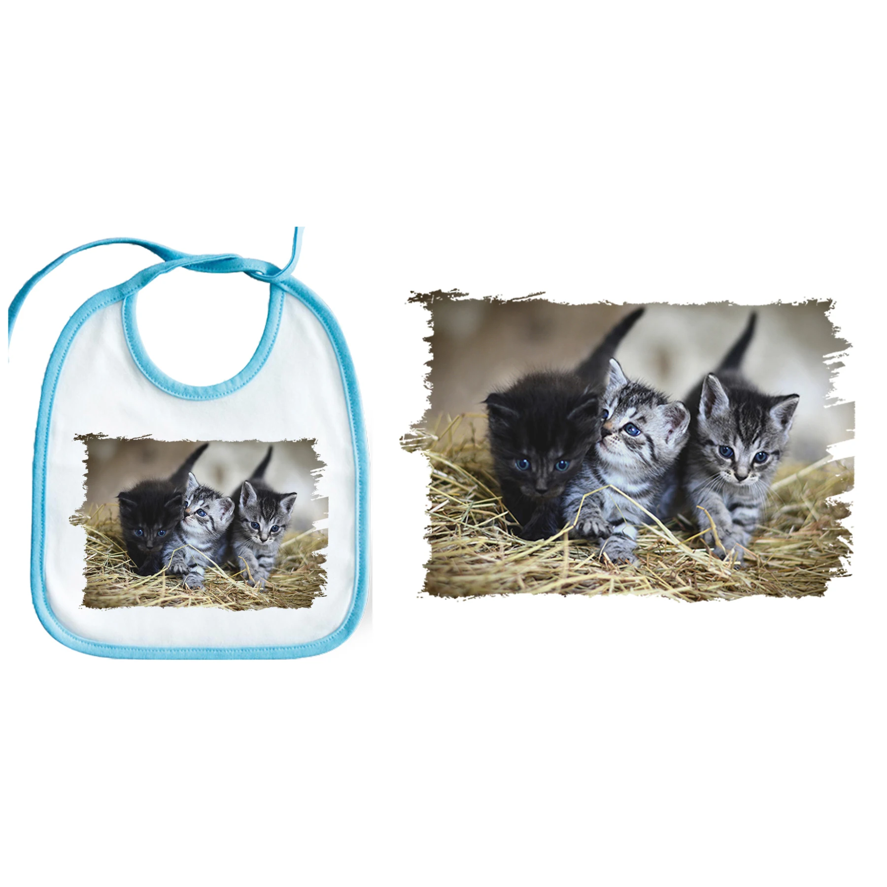 Bib COLOR EDGE KITTENS SO CUTE baby bib