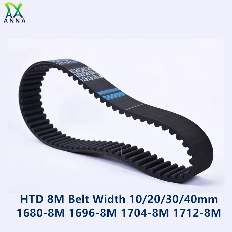 

HTD 8M synchronous Timing belt C=1680/1696/1704/1712 width 10/20/30/40mm Teeth 210 212 213 214 HTD8M 1680-8M 1696-8M 1712-8M