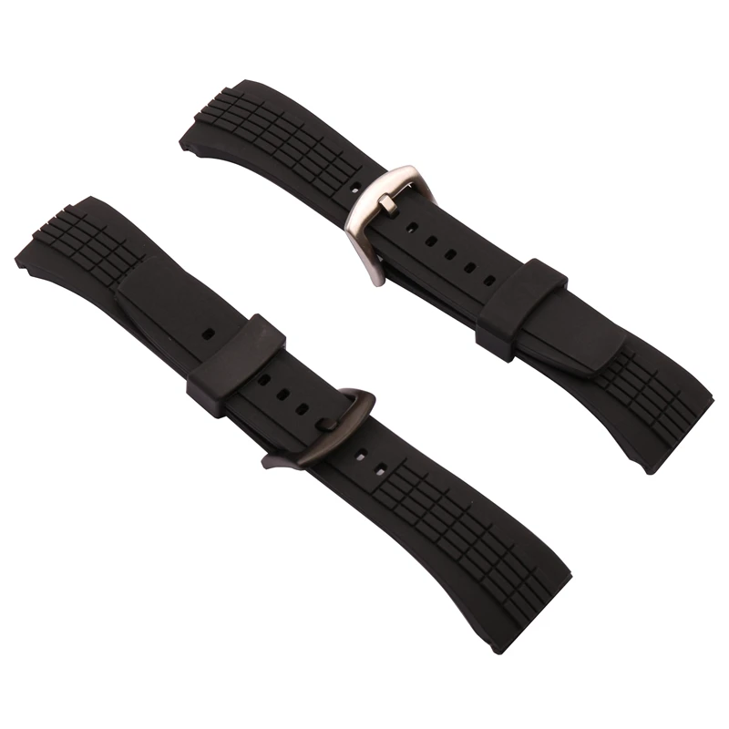 

Rubber strap men's watch accessories pin buckle for Seiko 26mm silicone watch strap outdoor sports waterproof bracelet ladies