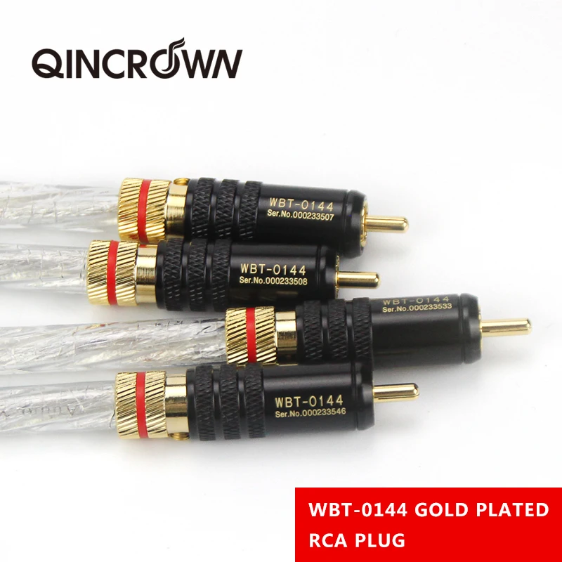 2RCA to 2RCA silver-plated wires HiFi decoder connection amplifier signal cables shielded wires CD player speaker cables