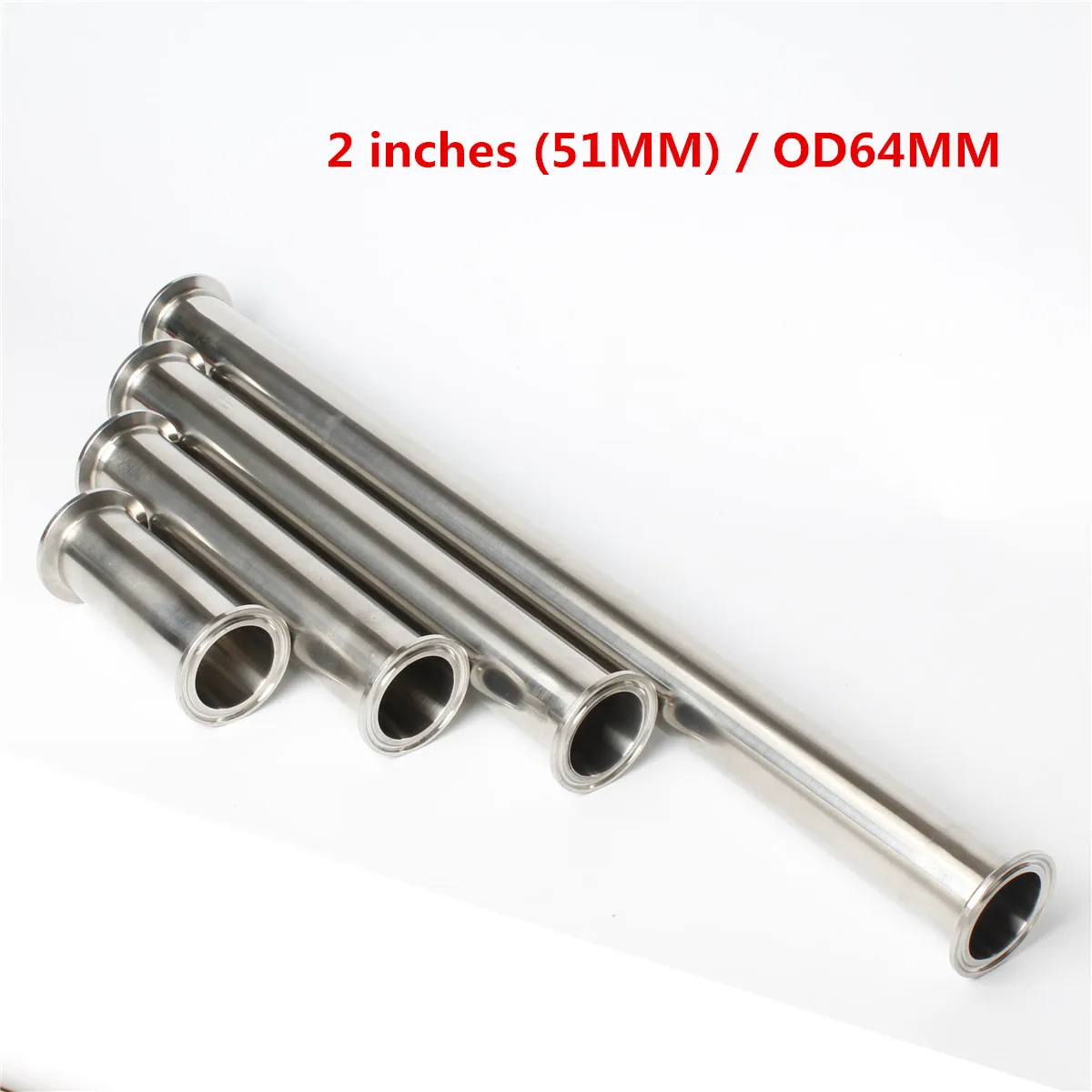 

2" (51mm)OD64 Stainless Steel 304 Tube Thickness 1.5mm Tri Clover Sanitary Spool Tube Tri-Clamp Pipe