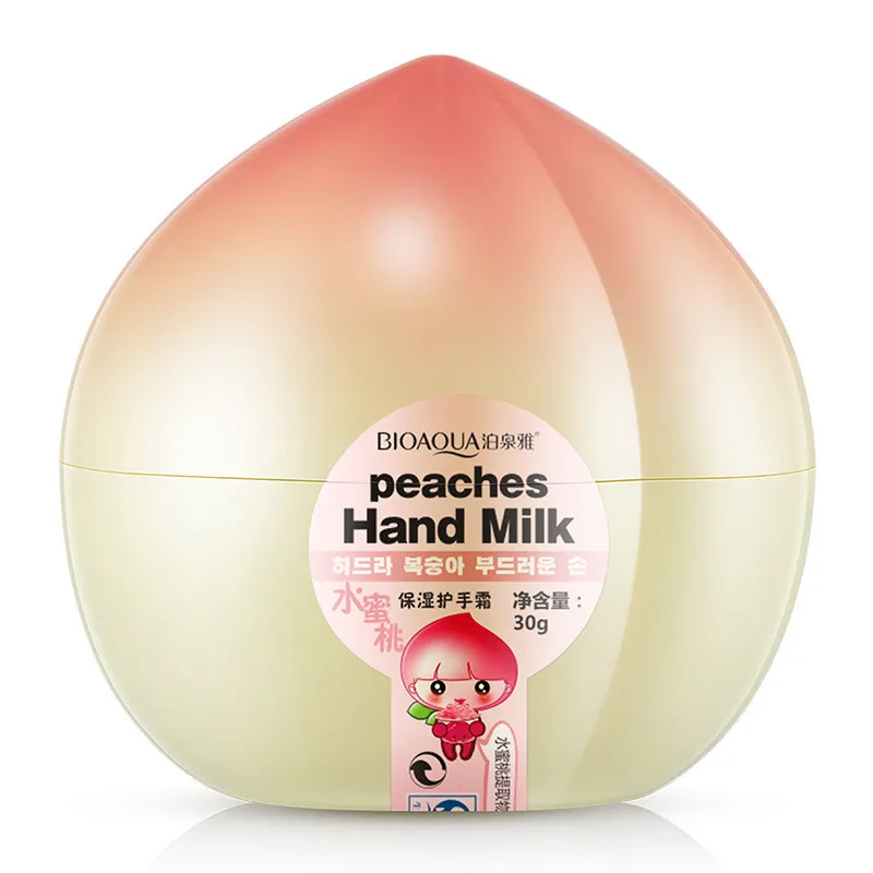 BIOAQUA Peaches/Banana/Mango Hand Moisturizing Hand Cream Moisture Nourishing Anti Chapping Oil Control Hand Care