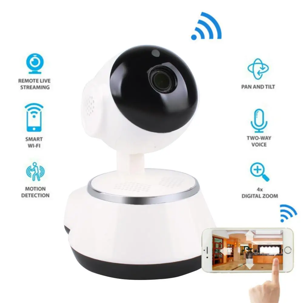 

HD 720P Wireless Video Surveillance IP Camera P2P WiFi Pan Tilt Network Home CCTV IP Camera IR Night Vision Webcam Hot Sale