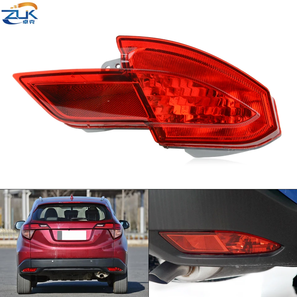 

ZUK Car Styling Rear Bumper Fog Light Fog Lamp Reflector For VEZEL HRV HR-V 2014 2015 2016 2017 2018 RU1 RU5 RU6 Rear Foglights