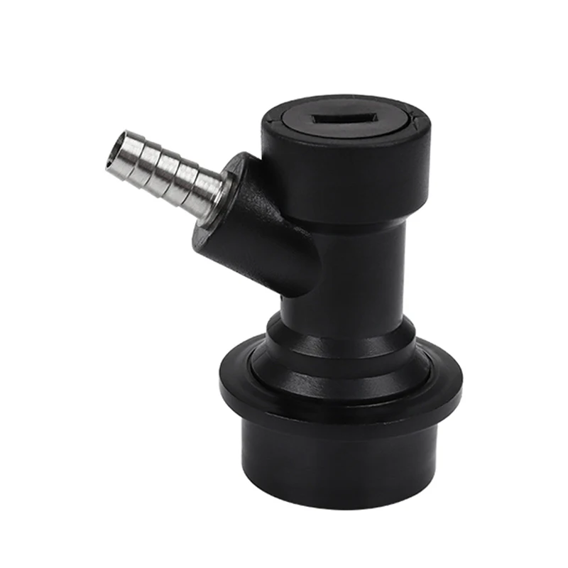 Liquid Ball Lock Keg Disconnect,1/4\'\' Barb Beer Keg Quick Connectors with Stainless Steel Hose Clamp ,Homebrew Tap Dispenser