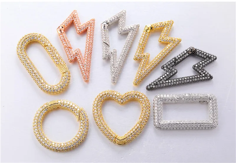 Juya DIY Neue Designer Kostüm Schmuck Machen Liefert Handgemachte Dekorative Anhänger Karabiner Verschluss Schraube Lock Verschlüsse Großhandel – Detail 16