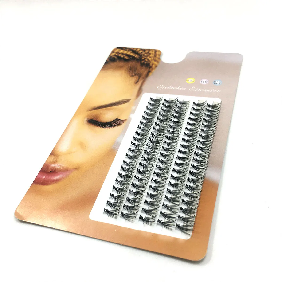 Hot 100 Clusters/box Cluster eyelashes thick 10D Individual eyelash extension lashes bunches professional faux eye lashes new