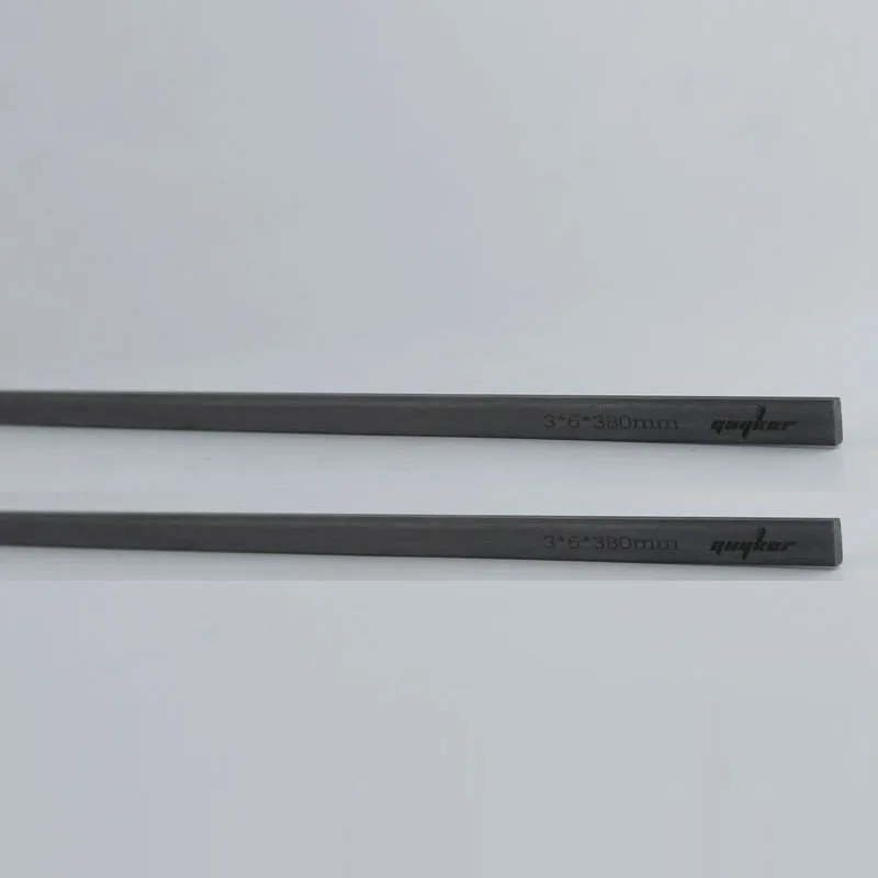 2pcs Guyker Carbon Fiber Neck Rods 3mmX6mmX380mm/450mm Guitar Guitar Neck Stiffener for Strings Instruments