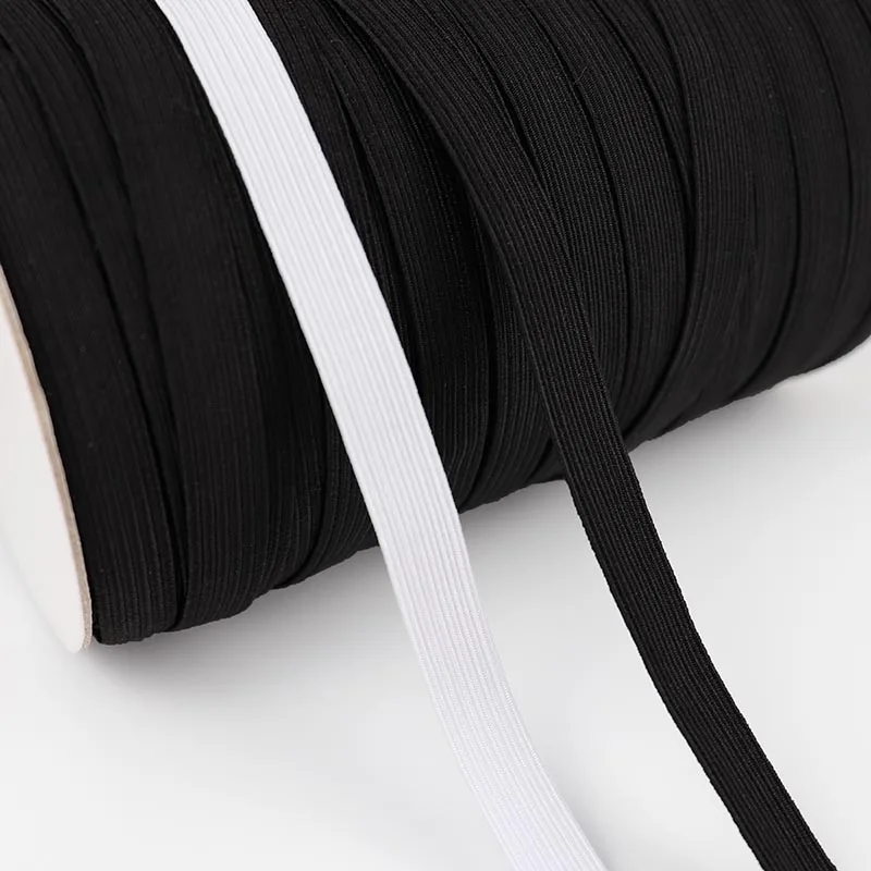 5 Yards 3/6/8/10/12mm Elastic Band Elastic Rubber Stretch Rope For Sewing Garment Accessories Pants Bags DIY Fabric