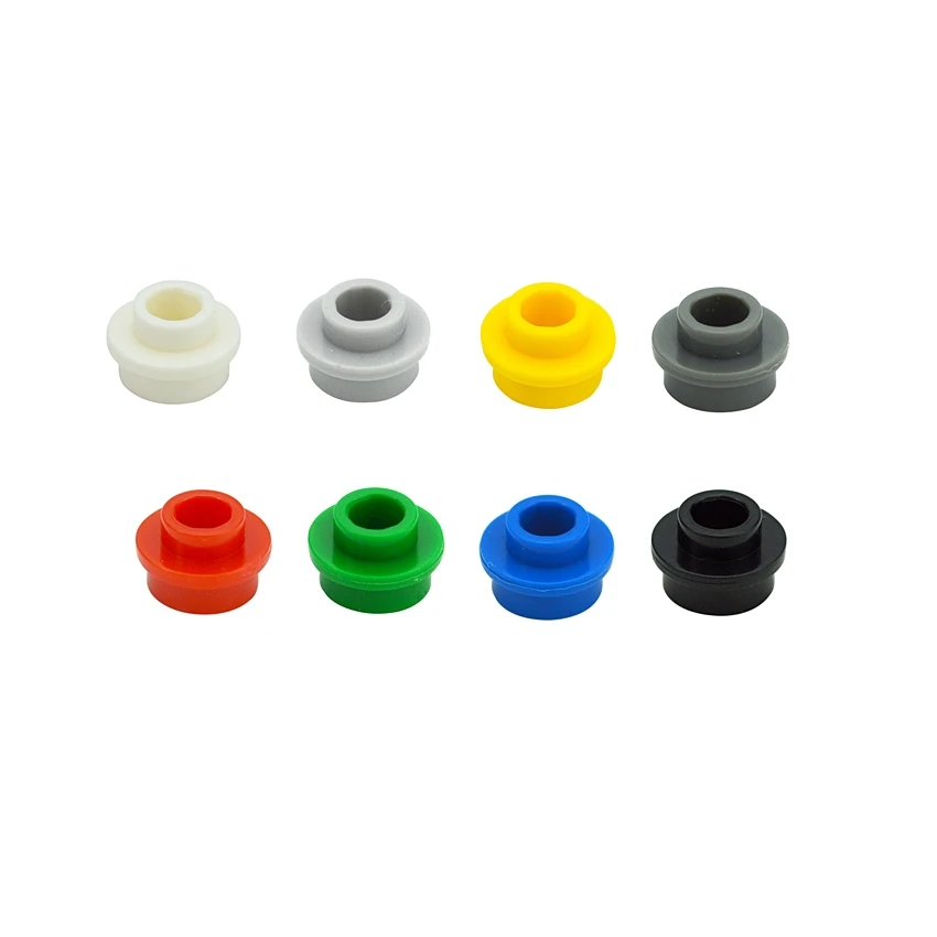 300 Stück MOC-Bausteine, runde Platte 85861 28626 1x1 mit offenen Stiften, kompatibel mit DIY-Lernspielzeug – Detail 6