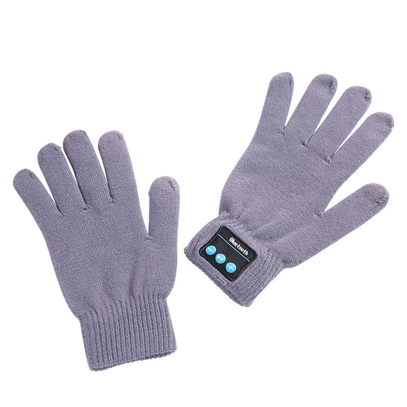 Guantes con pantalla táctil para hombre y mujer, manoplas cálidas e inalámbricas con Bluetooth y altavoz, a la moda, para deportes al aire libre, novedad de invierno, 2020