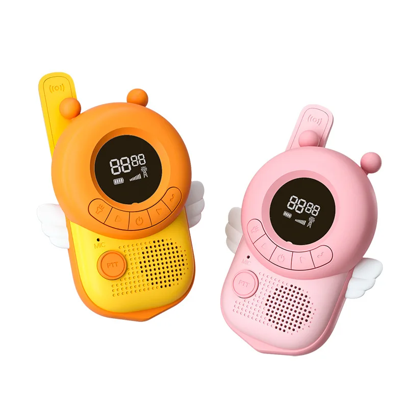 2Pcs Kids Intercom  Walkie Talkies Interphone Children's Radio Toy Phone 3Km Transmission Transceiver Interactive Toys for Girls