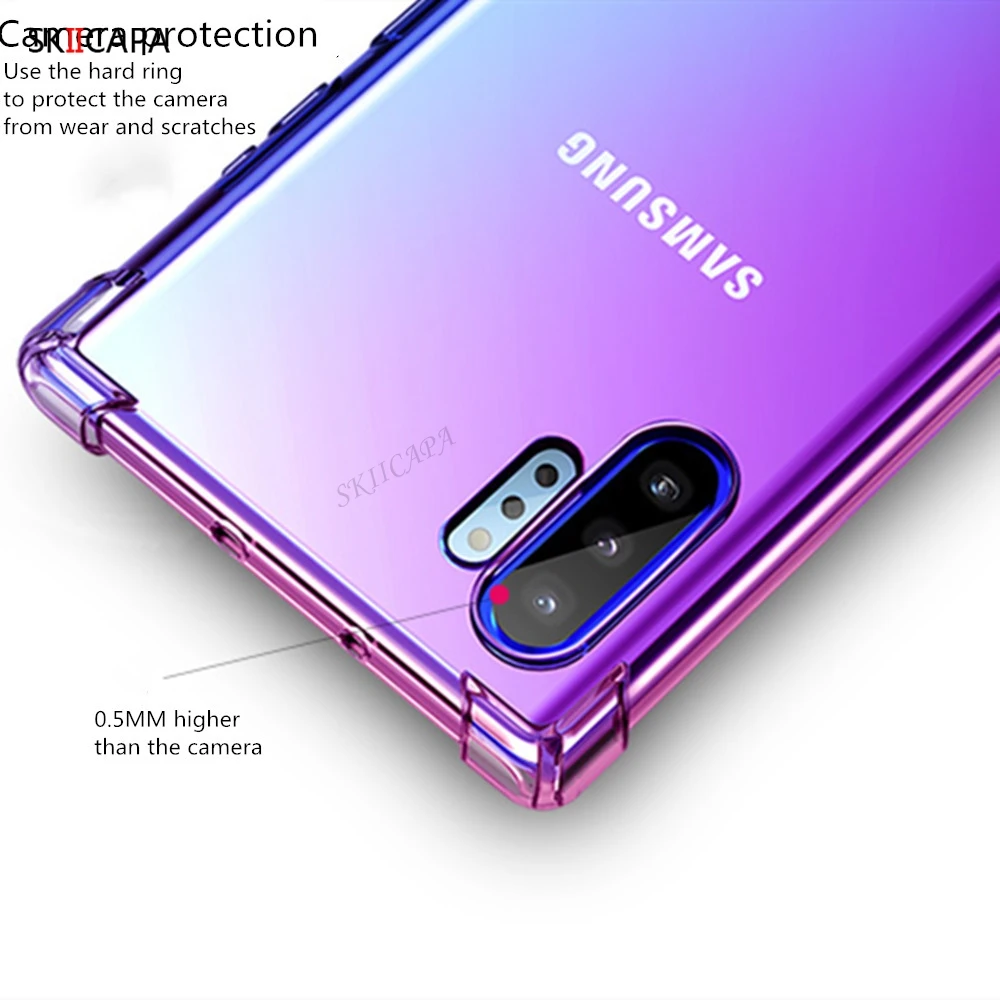 Для Samsung Galaxy S20 Plus Ultra Note 20 10 Ultra S10 S9 Plus S10E S7 Edge Радужный цвет Ультратонкий противоударный чехол с градиентом