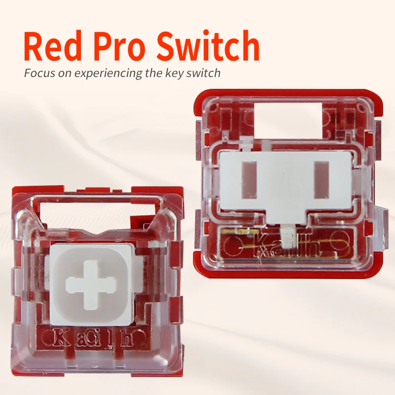 Kailh Box/low profile Switch Chocolate Mechanical Keyboard Switch RGB SMD  white stem linear hand feeling Red Rro switch