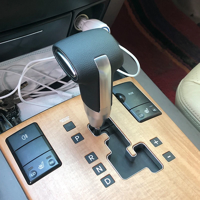Car Automatic transmission Gearbox Handles Gear Shift Knob Lever Head for KIA Sorento Borrego K2 Freddy Ba Rui  Genuine Leather