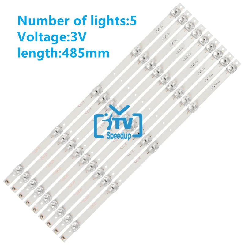 

5set=45pcs LED backlight strip for BAIRD T550HVN05.1 QT55I90IDLEDNC TI5511DLEDDS CC02550D485V10 55E20 5X9 5S1P