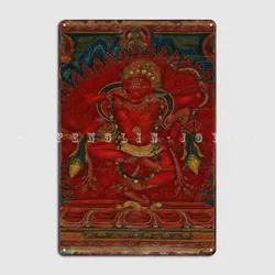 Kurukulla Tibetan Buddhism Metal Plaque Poster Club Home Garage Club Custom Painting Décor Tin Sign Posters