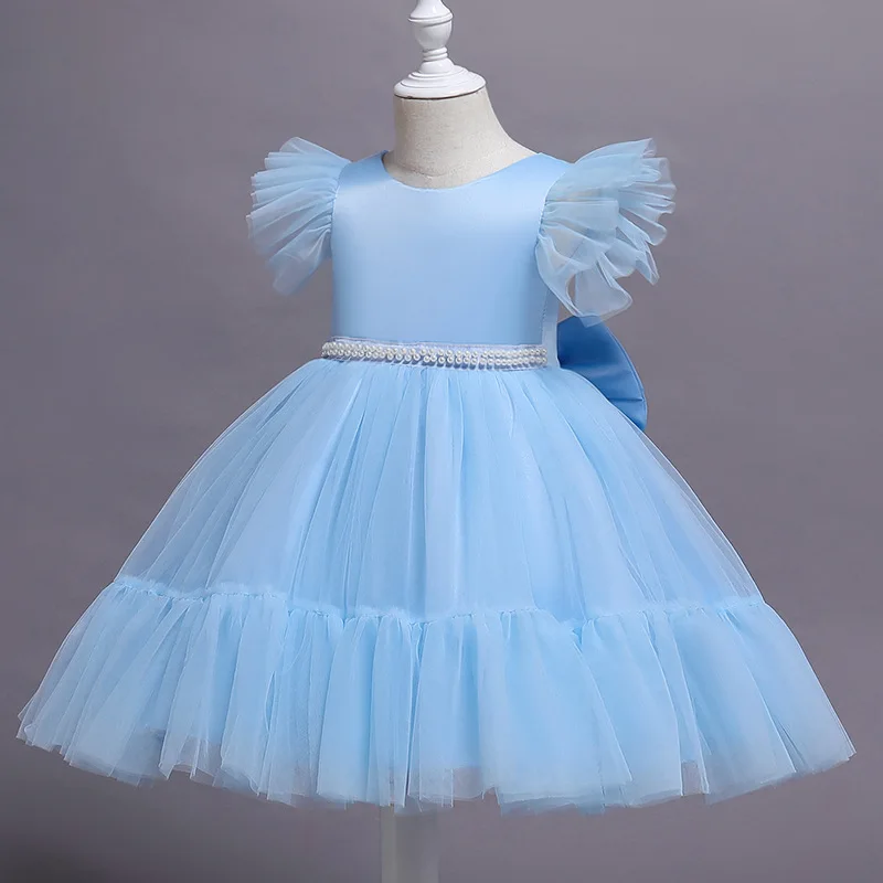 Christmas Children Elegant Dresses For Girls Spring Gauze Ball Gown Wedding Party Princess Costumes Kids 3-10 Years Old Vestidos