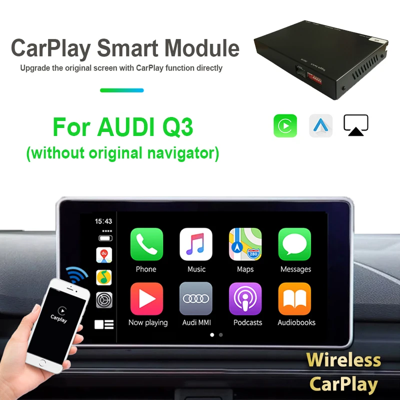 

WITSON Wireless Carplay/Andriod Auto for A UDI Q3 (without original navigator)