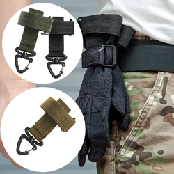 Multi-purpose luvas táticas fivela luva gancho ventilador militar escalada ao ar livre corda de armazenamento ajustar luva de acampamento pendurado fivela