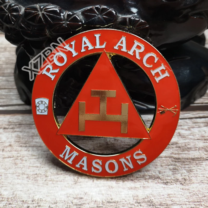 Masonic Car Badge Emblem Mason Freemason BCM14 ROYAL ARCH MASONS exquisite paint technique personality decoraction