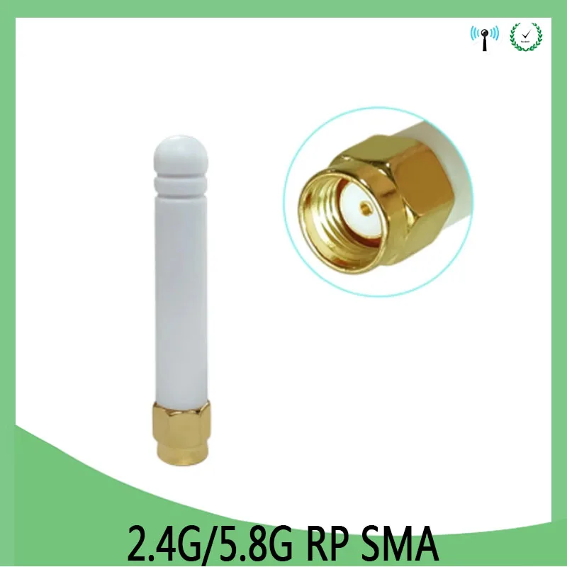 Gws 1 2pcs 2.4g 5.8g antenna white 8dbi sma female wlan wifi dual band antene iot module router tp link antena for huawei router